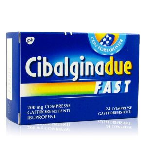 Cibalgina Due Fast 200 mg Ibuprofene 24 compresse