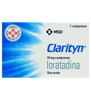 027075086 Clarityn 10 mg 7 Compresse Loratadina