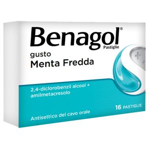 016242164 Benagol 16 Pastiglie Gusto Menta Fredda