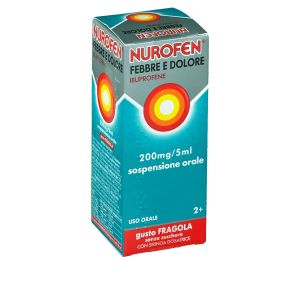 034102386 Nurofen Febbre Dolore Gusto Fragola Senza Zucchero