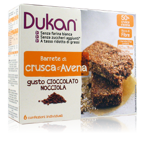 Dukan Barrette di Crusca al Gusto Cioccolato/Nocciola