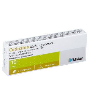 037713043 Cetirizina Mylan Generics 10 mg 7 Compresse