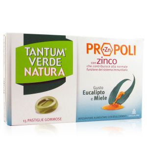 Tantum Verde Pastiglie Gommose Gusto Eucalipto e Miele