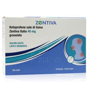 Ketoprofene Sale di Lisina Zentiva Italia 40mg Granulato 24 Bust