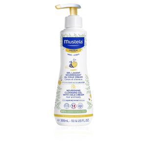 Mustela Gel Detergente Nutriente Cold Cream per Corpo e Capelli 300 ml 981112030 