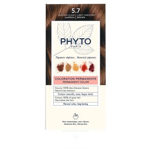 Phytocolor Colorazione Permanente 5.7 Castano Chiaro Tabacco minsan 985670951
