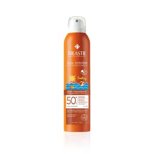 Rilastil Sun System Baby Spray Trasparente Pelle Bagnata SPF 50+ 200 ml minsan 947074035