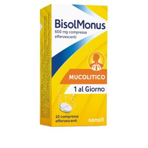 048952016 BisolMonus Mucolitico 600 mg Compresse Effervescenti