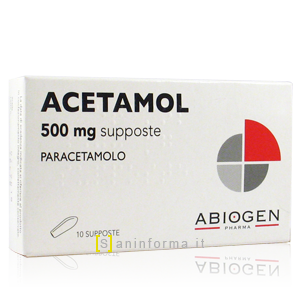 Acetamol 500 mg Supposte