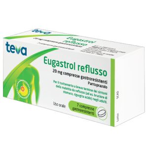 040231019 Eugastrol Reflusso 20 mg 7 Compresse Pantoprazolo