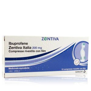 Ibuprofene Zentiva Italia 200 mg 12 Compresse Rivestite con Film