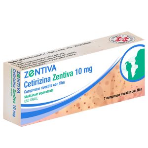 037300011 Cetirizina Zentiva 10 mg 7 Compresse